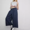 Culotte-Jeans met wijde pijpen