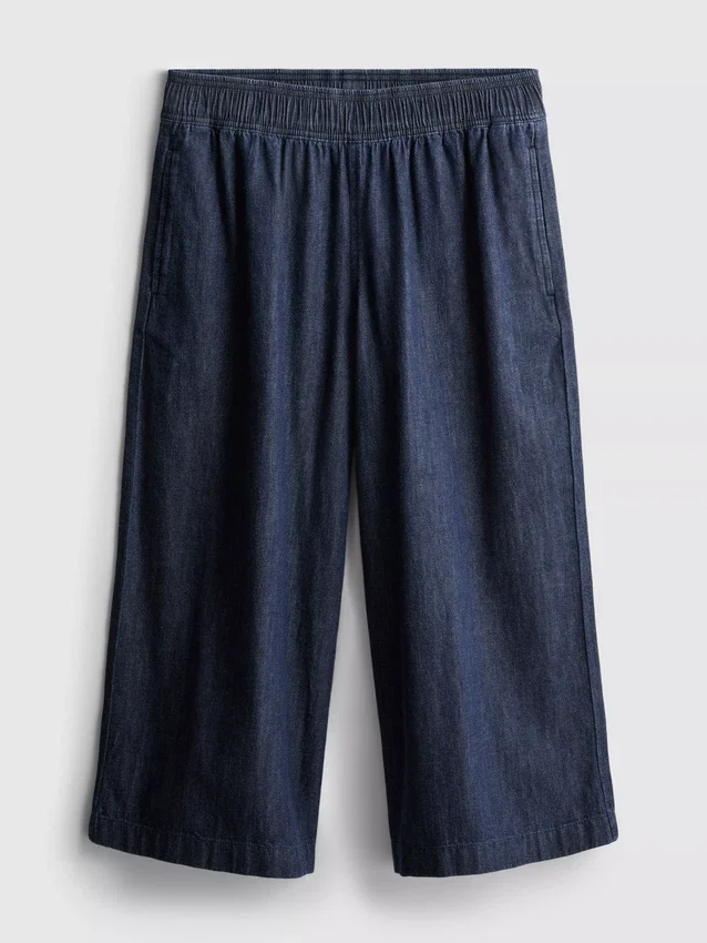Culotte-Jeans met wijde pijpen