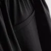 Culottebroek met middelhoge taille en wijde pijpen