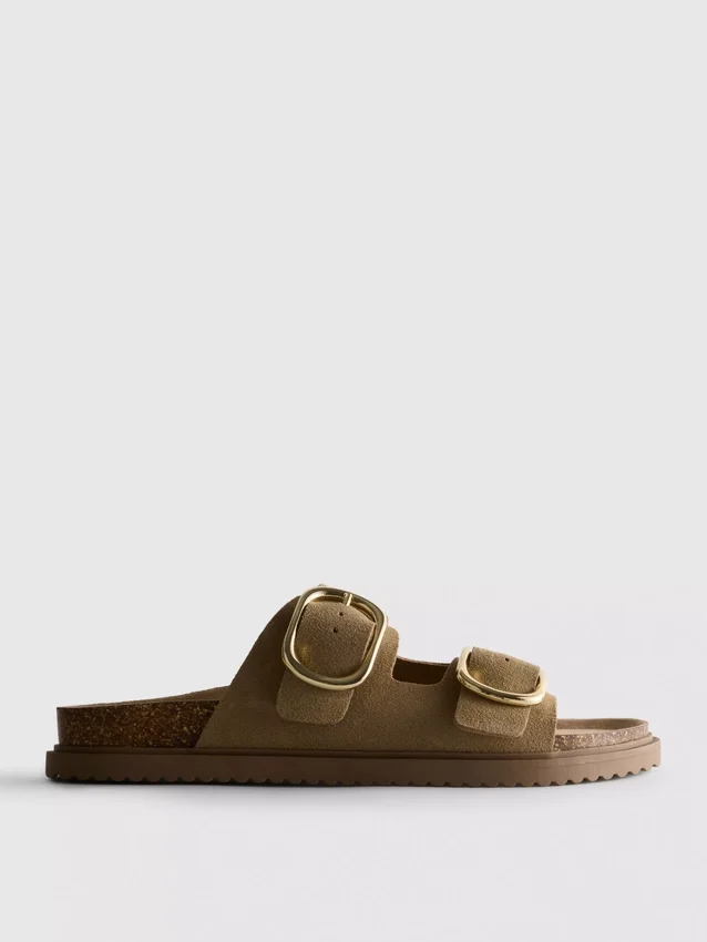 De Edit sandalen met dubbele gesp