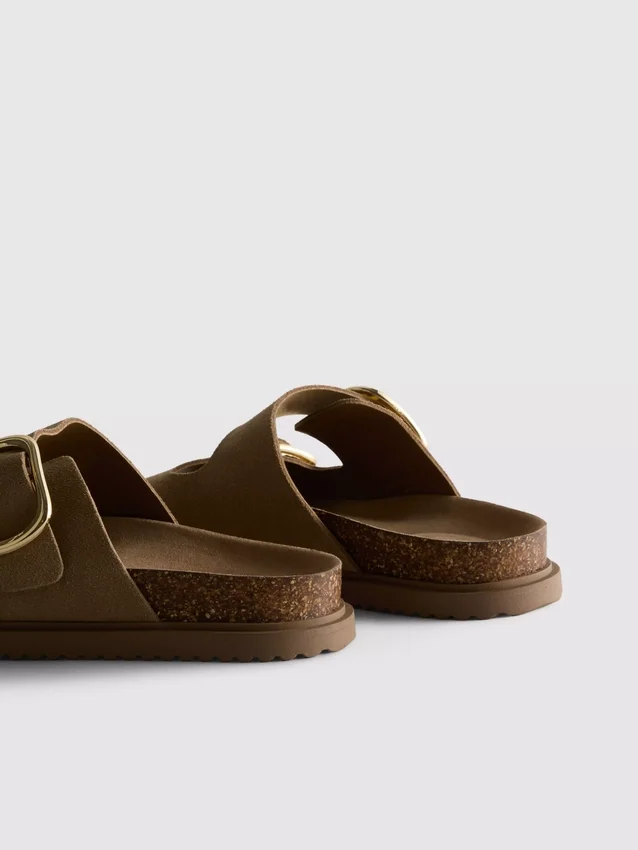 De Edit sandalen met dubbele gesp