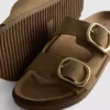 De Edit sandalen met dubbele gesp