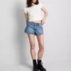 De Primark-scène | katoenen denim micro-Shorts
