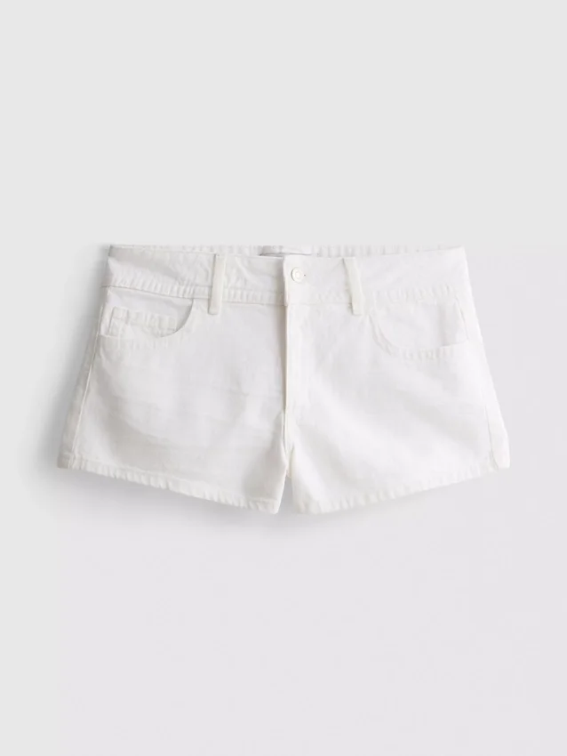 De Primark-scène | katoenen denim micro-Shorts