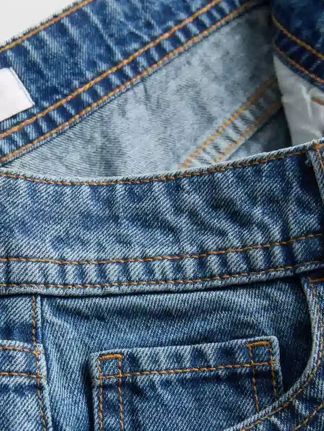 De Primark-scène | katoenen denim micro-Shorts