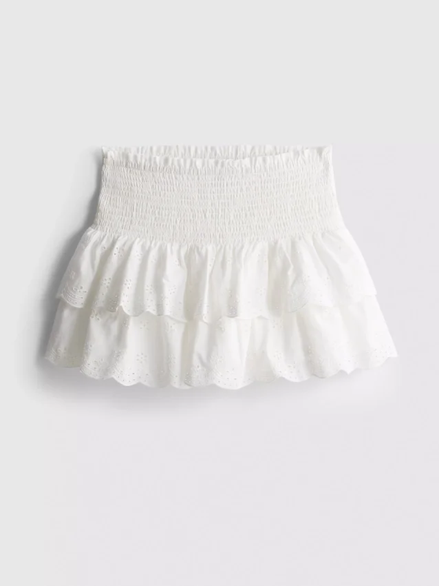 De Primark-scène | katoenen minirok met ruches