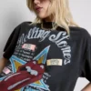 De T-shirtjurk met Rolling Stones-print
