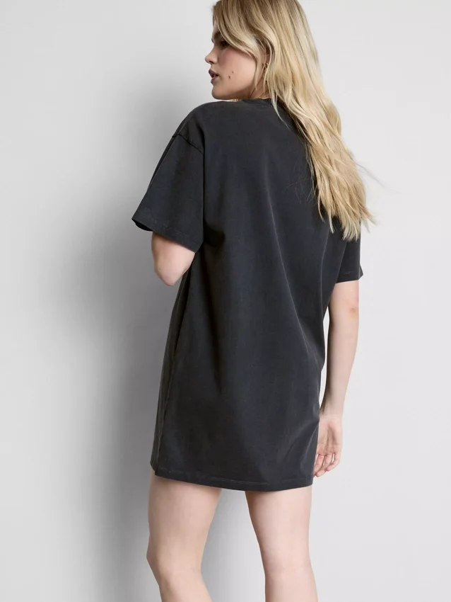 De T-shirtjurk met Rolling Stones-print