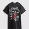 De T-shirtjurk met Rolling Stones-print
