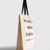 De ‘The Devil Wears Prada’ canvas-draagtas met slogan