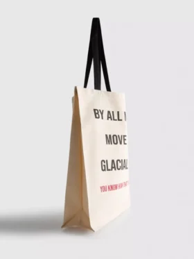 De ‘The Devil Wears Prada’ canvas-draagtas met slogan