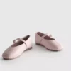 De 'The Edit'-ballerina's van leer als platte schoenen