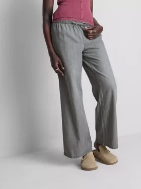 Denim joggingbroek met rechte pijpen