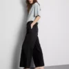 Denim joggingbroek met rechte pijpen