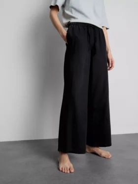 Denim joggingbroek met rechte pijpen