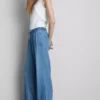 Denim joggingbroek met rechte pijpen