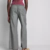 Denim joggingbroek met rechte pijpen