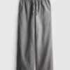 Denim joggingbroek met rechte pijpen