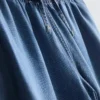 Denim joggingbroek met rechte pijpen