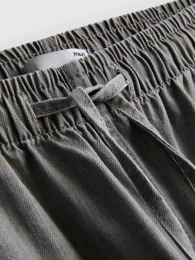 Denim joggingbroek met rechte pijpen