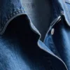 Denimjasje met katoenen opgestikte zak