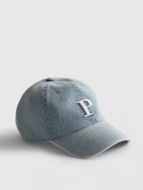 Denimpet met initialen