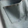 Denimshort met middelhoge taille en omgeslagen zoom