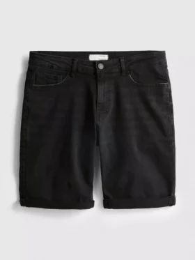 Denimshort met rechte pasvorm