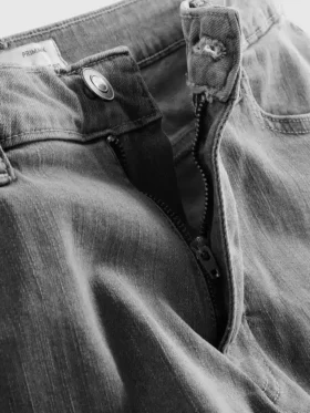 Denimshort met rechte pasvorm