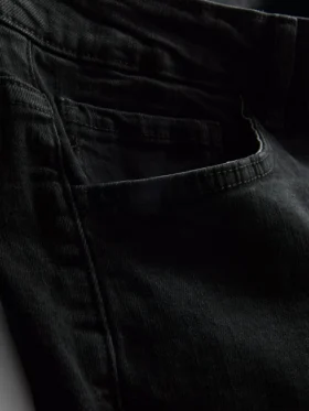 Denimshort met rechte pasvorm