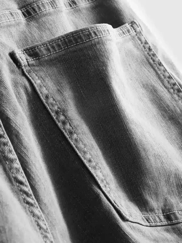 Denimshort met rechte pasvorm