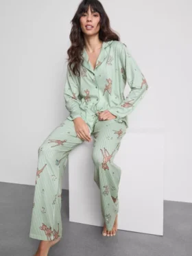 Disney's Bambi gestreepte boyfriend-pyjama's