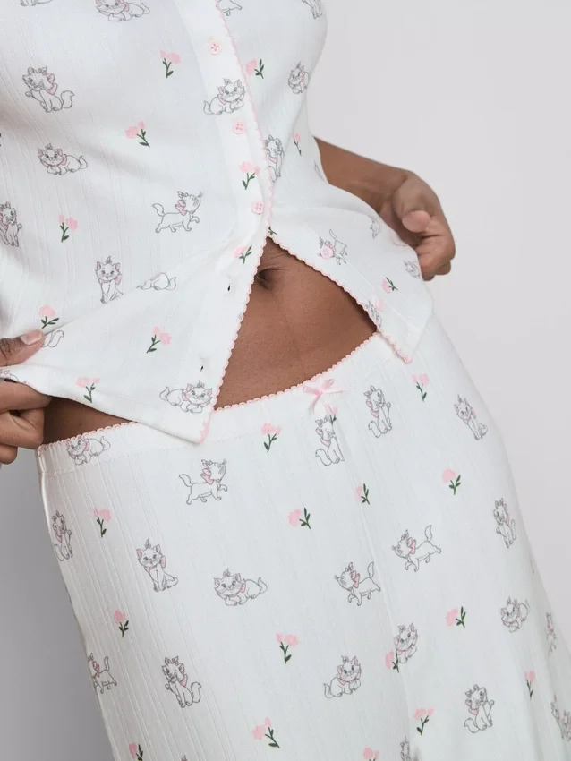 Disney's De Aristokatten Marie geribbelde pyjamabroek