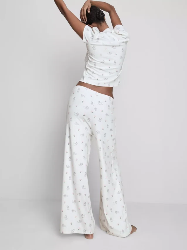 Disney's De Aristokatten Marie geribbelde pyjamabroek