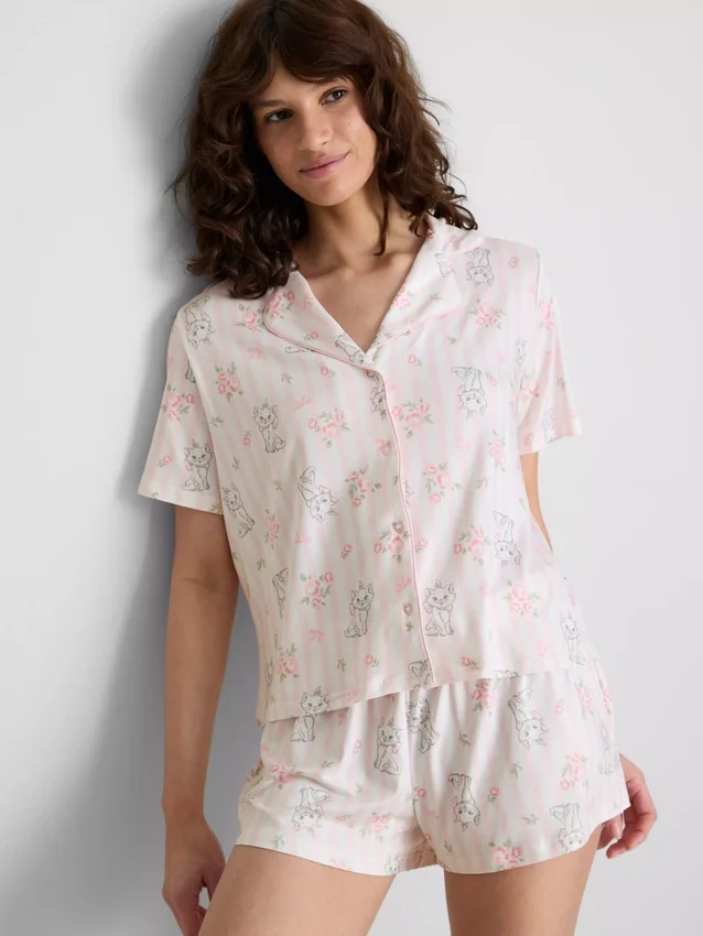 Disney's De Aristokatten Marie korte boyfriend-pyjama's