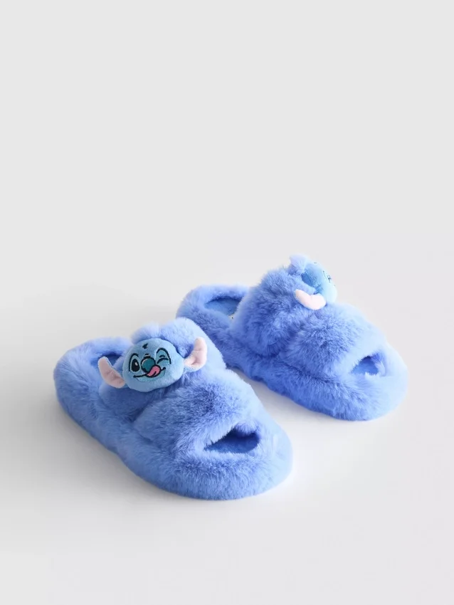 Disney's Stitch zachte pantoffels met dubbele bandjes