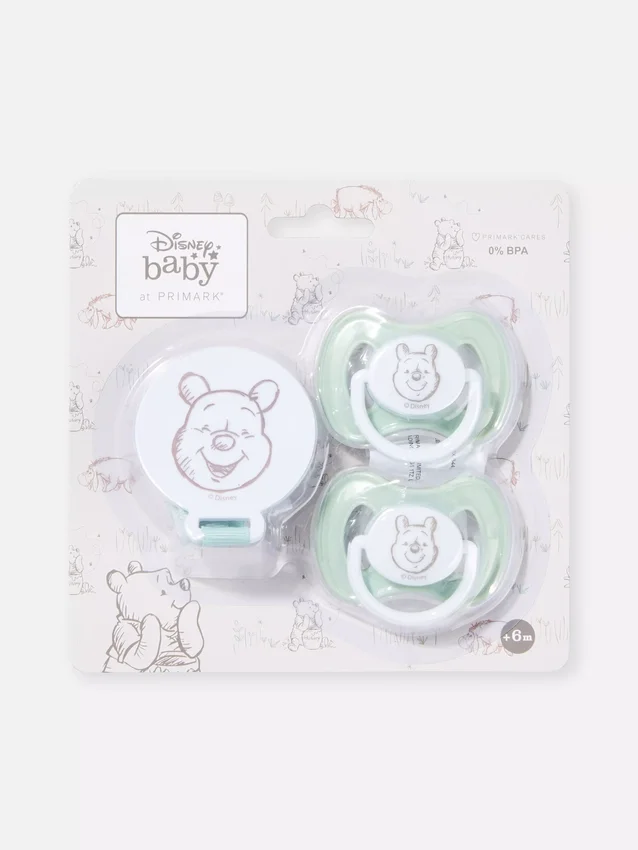 Disney's Winnie de Poeh-fopspeen en houder set