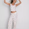 Disney's Winnie de Poeh katoenen tanktop-pyjama, rijk aan katoen en bedrukt