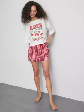 Disney's Winnie de Poeh-pyjama's met gingham-ruitjes