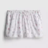 Dobby katoenen pyjama-short met bloemenprint