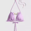 Driehoekige bikinitop met kettingdetail
