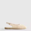 Espadrilles met slingback-bandjes