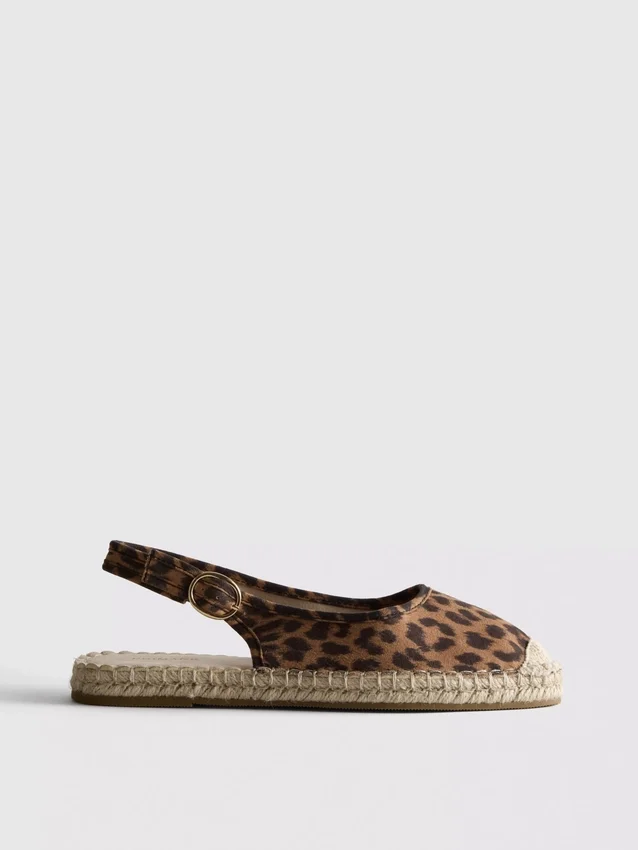 Espadrilles met slingback-bandjes
