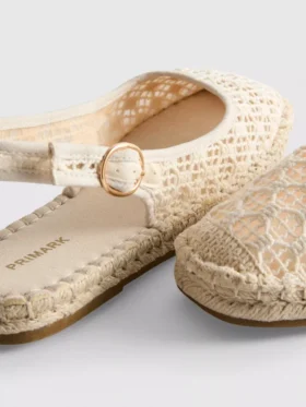 Espadrilles met slingback-bandjes