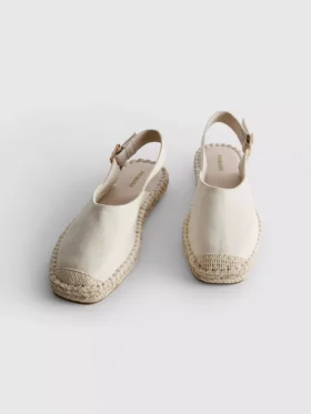 Espadrilles met slingback-bandjes