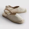 Espadrilles met slingback-bandjes