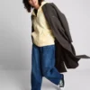 Essential hoodie met doorlopende rits