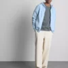 Essential hoodie met doorlopende rits