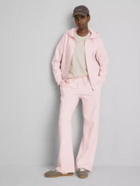 Essential hoodie met doorlopende rits