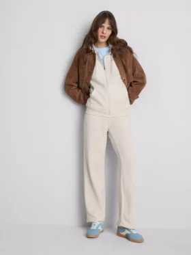 Essential hoodie met doorlopende rits